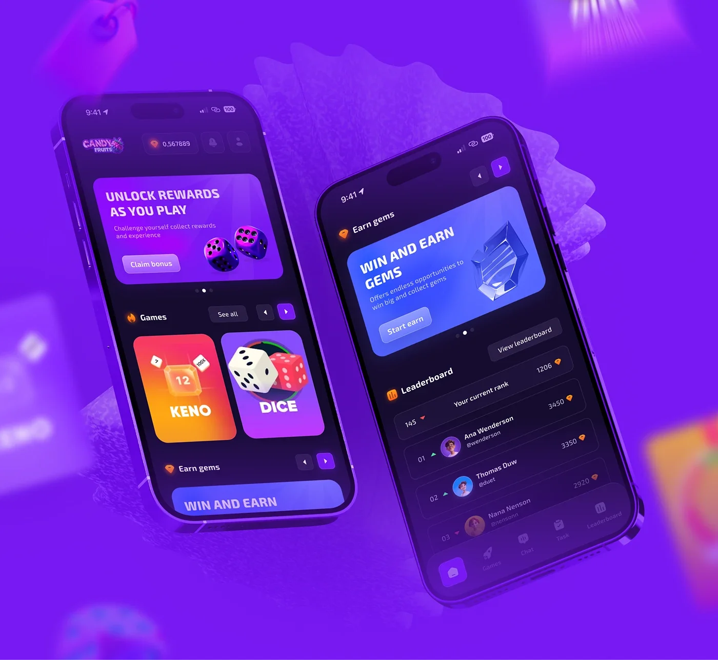 斗牛棋牌手机APP界面预览